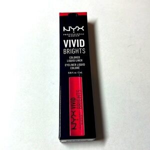 Nyx PROFESSIONAL MAKEUP Vivid Brights Liquid Eyeliner - Vivid Fire (Light Red
